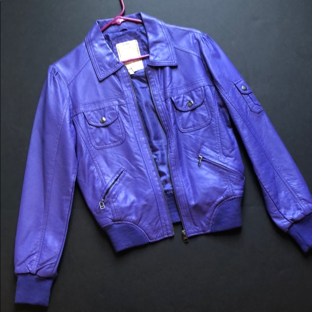 Violet Bomber Jacket